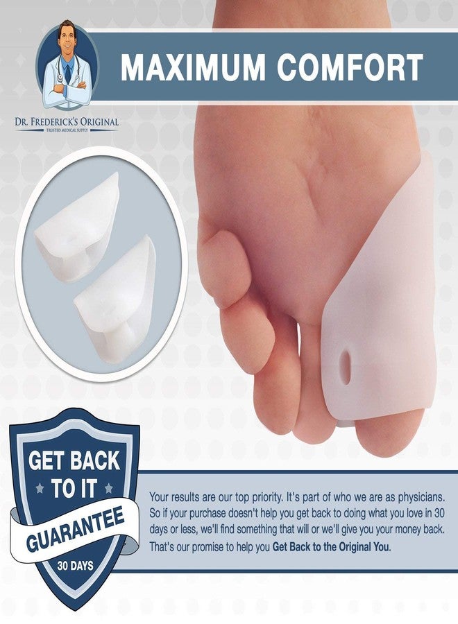 Dr. Frederick's Original Covered Toe Spacers - Gel Shields - 4 Pieces - Bunion Pain Relief - Image 2